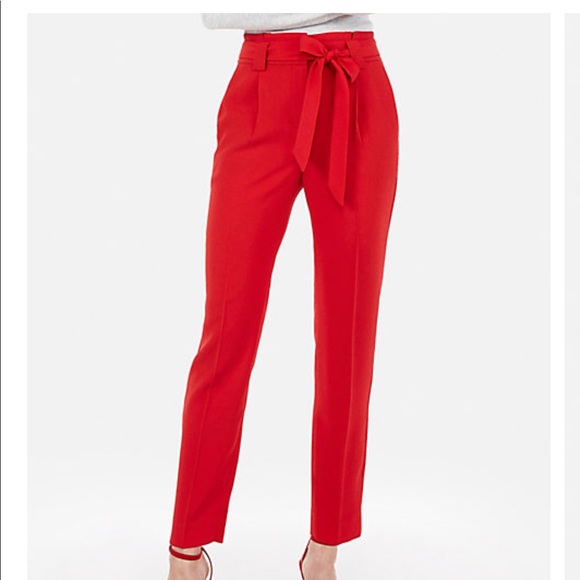 sash tie ankle pants